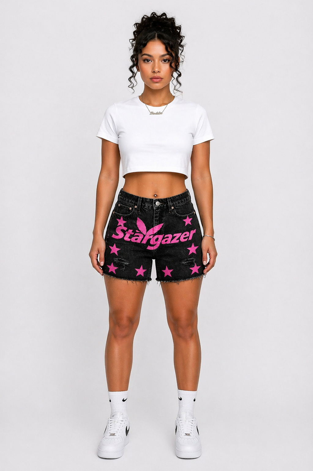 Women’s “5 STAR” Denim Shorts
