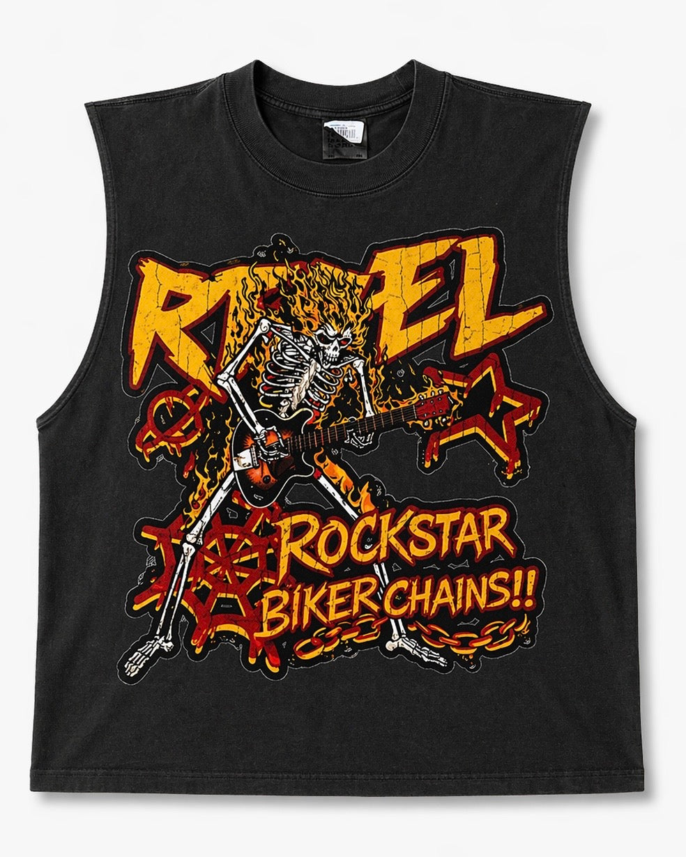Men’s “Rockstar Biker Chains” Tank Top